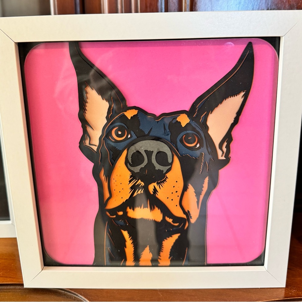 3D Dog Shadowbox